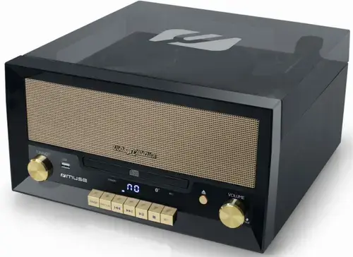 Pick-up Muse MT-110 B, Bluetooth, Radio FM, CD Player, USB, 20 W (Negru)