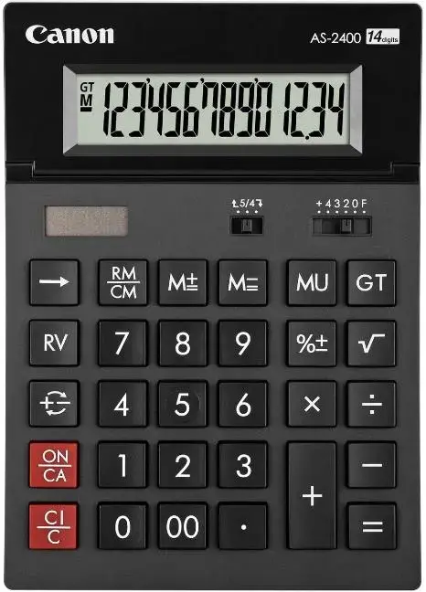 Calculator de birou Canon AS-2400 (Negru)