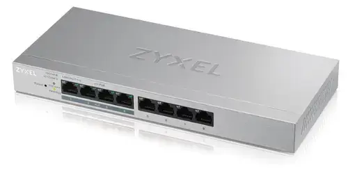 Switch ZyXEL GS1200-8HPV2-EU010, 8 Porturi, Gigabit, 4 x PoE