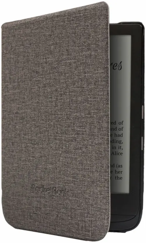 Husa E-Book Reader PocketBook Shell pentru PocketBook Basic Lux 2, PocketBook Touch Lux 4, Color, Touch Lux 5, Touch HD 3 (Gri)