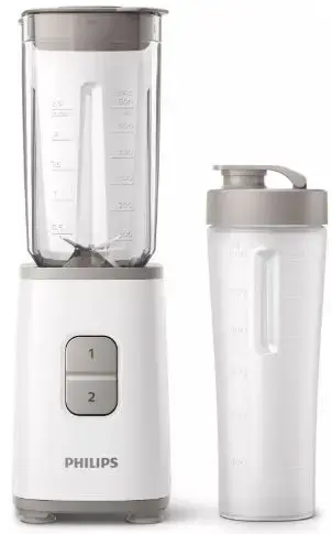 Miniblender Philips Daily Collection HR2602/00, 350 W, 1l, 2 Viteze (Alb)