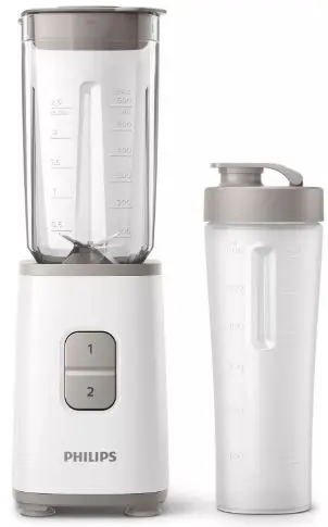 Miniblender Philips Daily Collection HR2602/00, 350 W, 1l, 2 Viteze (Alb)