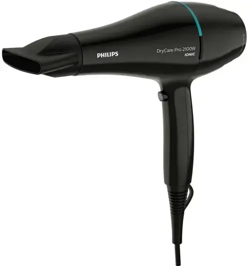 Uscator de par Philips DryCare BHD272/00, 2100 W, Ionizare, 6 Setari temperatura si viteza, ThermoBalance (Negru/Verde)