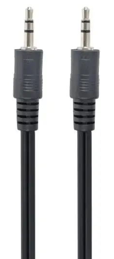 Cablu Audio Gembird CCA-404-2M, Jack 3.5 mm - Jack 3.5 mm, 2 m (Negru)