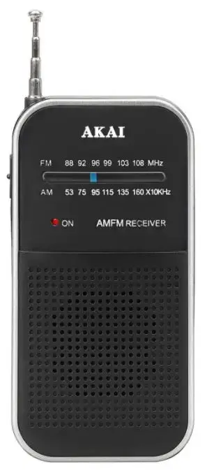 Radio Portabil Akai APR-350, AM-FM (Negru)