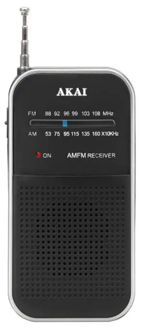 Radio Portabil Akai APR-350, AM-FM (Negru)