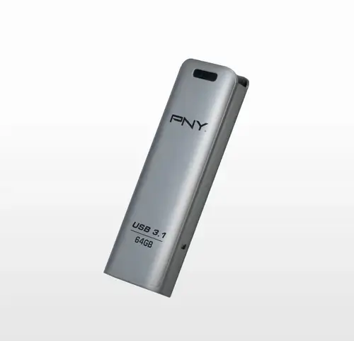 Stick USB PNY Elite Steel, 64GB, USB 3.1 (Argintiu)
