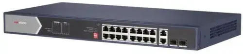Switch Hikvision DS-3E0520HP-E, Gigabit, 16 porturi, PoE