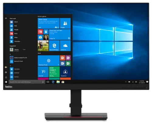 Monitor IPS LED Lenovo ThinkVision 27inch T27q-20, QHD (2560 x 1440), HDMI, DisplayPort, Pivot (Negru)