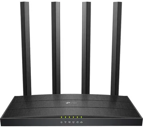 Router Wireless TP-Link Archer C6U, Gigabit, Dual Band, 1200 Mbps, 4 Antene externe (Negru)