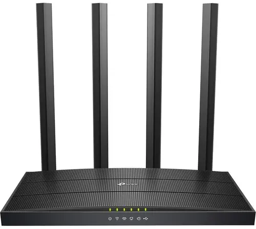 Router Wireless TP-Link Archer C6U, Gigabit, Dual Band, 1200 Mbps, 4 Antene externe (Negru)