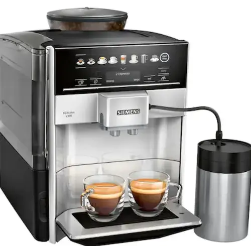 Espressor automat Siemens TE653M11RW, 1500 W, 1.7 L, 15 bari (Negru/Argintiu)