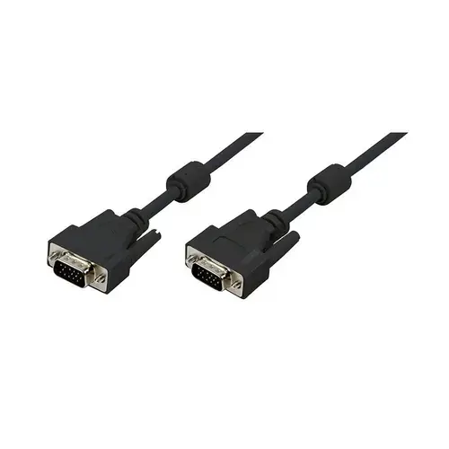 Cablu LOGILINK CV0003, VGA - VGA, 5m, dublu ecranat (Negru)