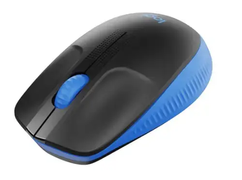 Mouse Wireles LOGITECH M190, USB, 1000 DPI (Negru/Albastru)