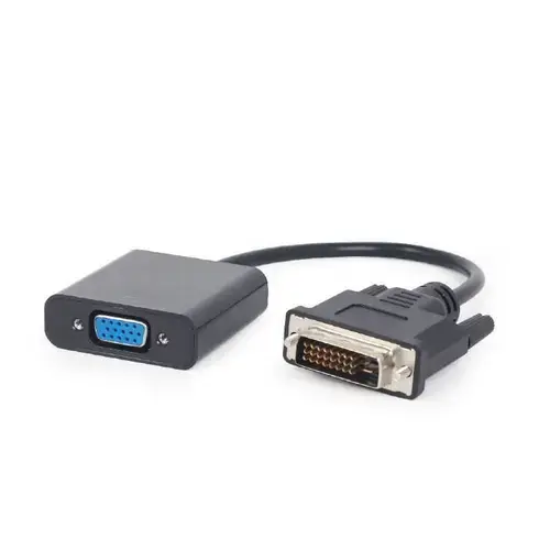 Adaptor GEMBIRD A-DVID-VGAF-01, DVI-D DL - VGA, 20cm, Full HD/60Hz (Negru)