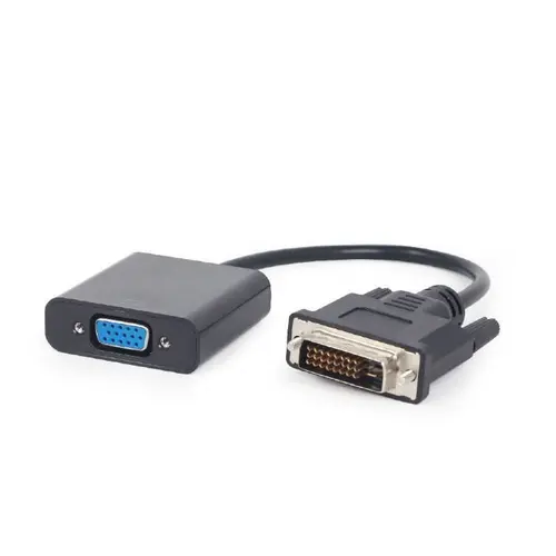 Adaptor GEMBIRD A-DVID-VGAF-01, DVI-D DL - VGA, 20cm, Full HD/60Hz (Negru)