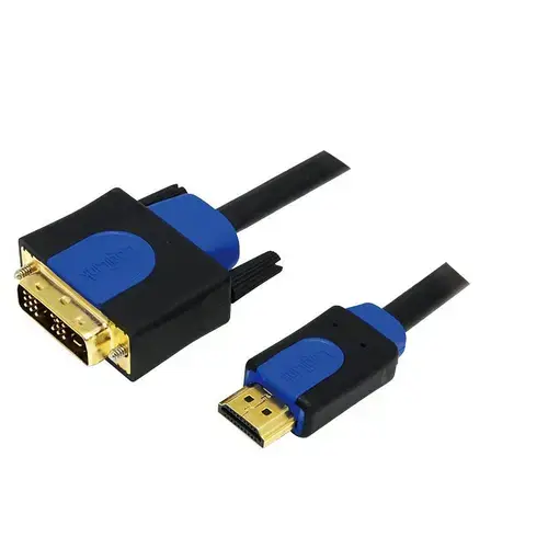 Cablu LOGILINK CHB3105, HDMI - DVI-D SL, 5m, conectori auriti, Full HD+/60Hz (Negru)