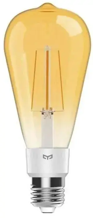 Bec LED Yeelight Smart ST64, Filament, Lumina calda, E27, WiFi (Alb)