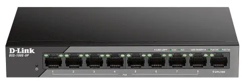 Switch DLink DSS-100E-9P, 9 porturi, PoE