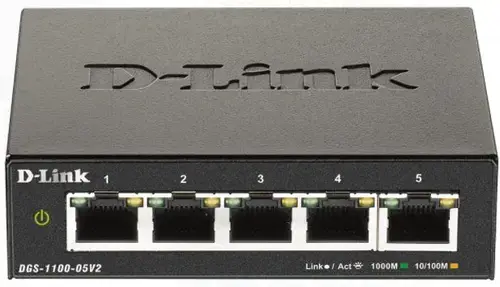 Switch D-Link SMART DGS-1100-05V2, Gigabit, 5 Porturi