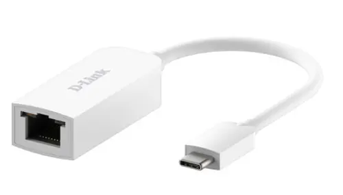 Placa de retea D-Link DUB-E250, USB‑C (Alb)