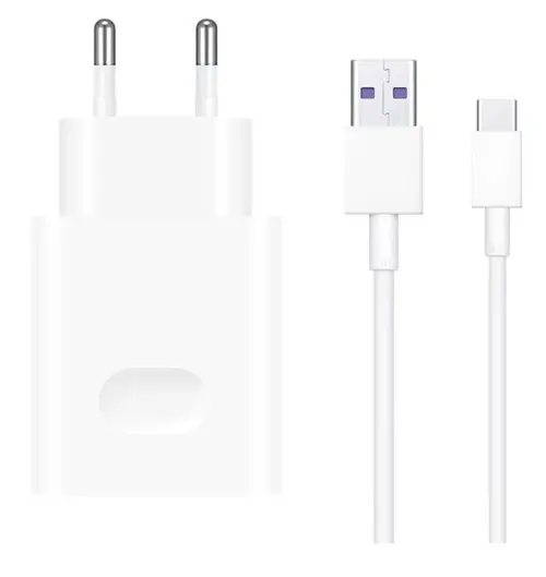 Incarcator Retea Huawei Super Charge CP404, Max. 22.5 W, Cablu USB Type-C (Alb)
