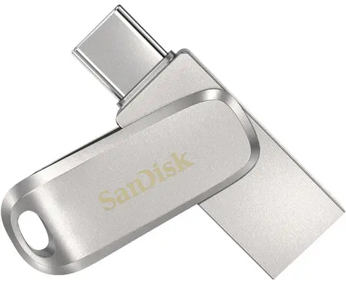 Stick USB SanDisk Ultra Dual Drive Luxe SDDDC4-064G-G46, 64GB, USB 3.1/USB Type-C (Argintiu)