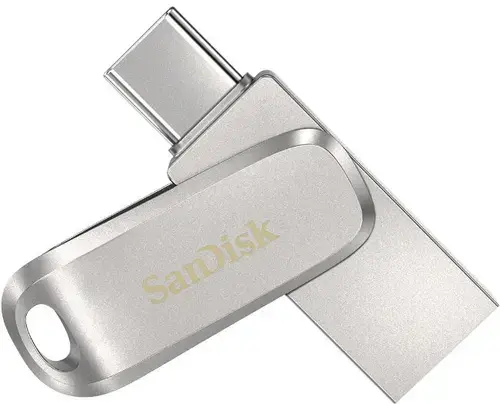 Stick USB SanDisk Ultra Dual Drive Luxe SDDDC4-128G-G46, 128GB, USB 3.1/USB Type-C (Argintiu)