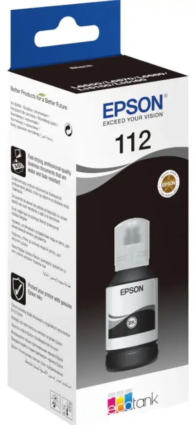 Cartus cerneala Epson 112 EcoTank, 127 ml (Negru)