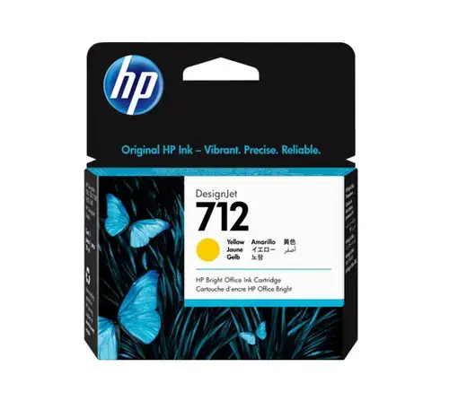 Cartus Cerneala HP 712, acoperire 1500 pagini, 29 ml (Galben)