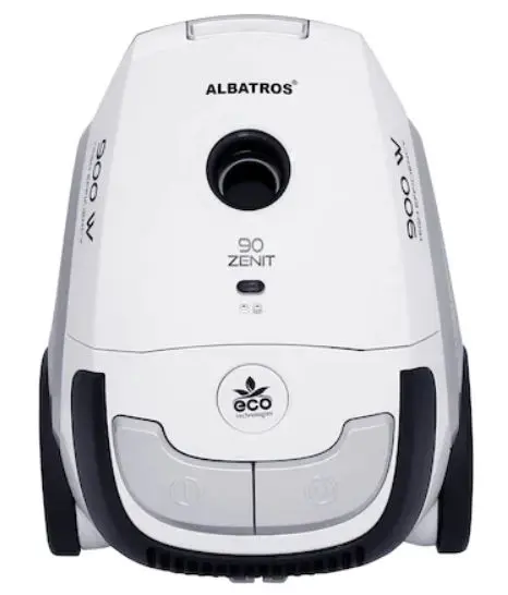 Aspirator cu sac Albatros ZENIT 90 ECO, 900 W, 2 L (Alb/Negru)