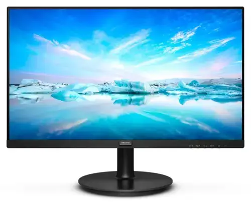 Monitor LCD VA LED Philips 21.5inch 222V8LA/00, Full HD (1920 x 1080), VGA, HDMI, DisplayPort, Boxe, 75 Hz (Negru)