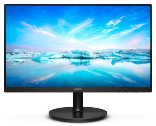 Monitor LCD VA LED Philips 21.5inch 222V8LA/00, Full HD (1920 x 1080), VGA, HDMI, DisplayPort, Boxe, 75 Hz (Negru)