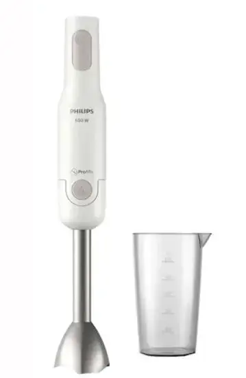 Mixer vertical Philips ProMix HR2534/00, 650 W, 1 setare viteza (Alb/Argintiu)