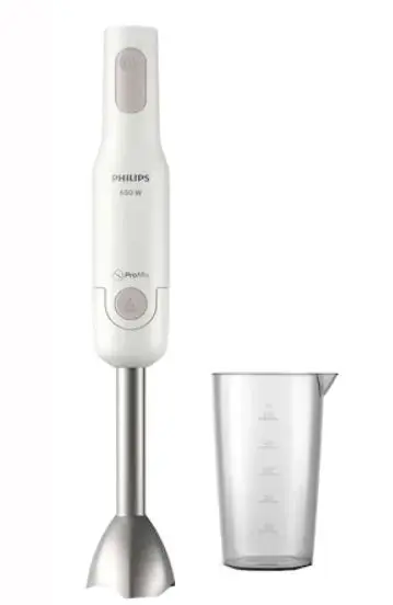 Mixer vertical Philips ProMix HR2534/00, 650 W, 1 setare viteza (Alb/Argintiu)