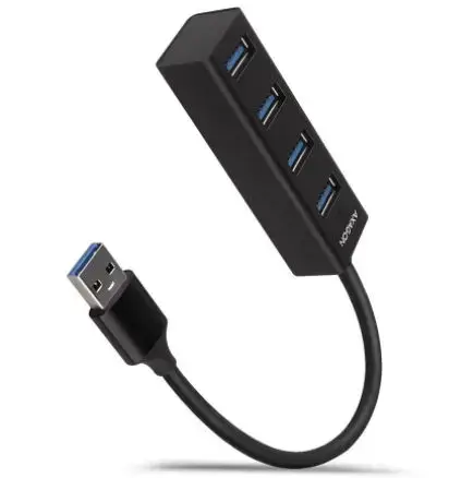 Hub USB Axagon HUE-M1A, 4 x USB 3.2 (Negru)