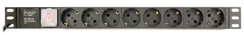 Prelungitor Gembird EG-PDU-014-C14, 8 prize, 3 m (Negru)