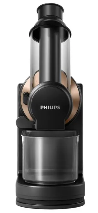 Storcator prin presare la rece Philips Viva Collection HR1888/70, 150 W (Negru/Auriu)