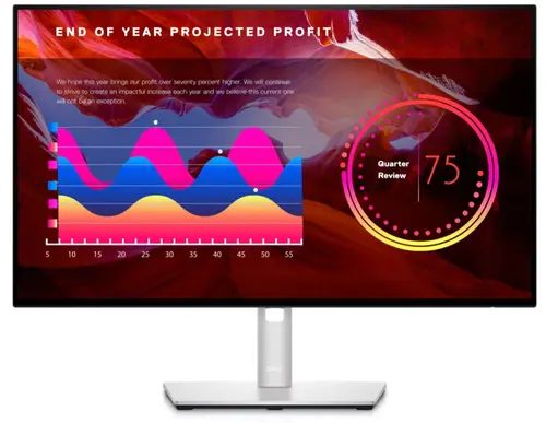 Monitor IPS LED Dell 23.8inch U2422H, Full HD (1920 x 1080), HDMI, DisplayPort, Pivot (Argintiu)