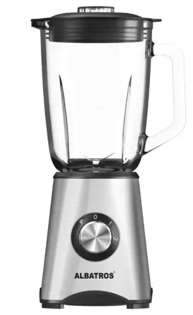Blender Albatros BM703A, 1.5 L, 700 W, 2 Viteze (Argintiu)