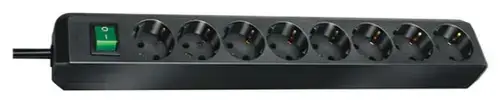 Prelungitor Brennenstuhl Multi-Socket Eco-Line 145560, 8 prize Schuko, 3m (Negru)