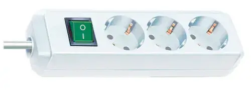 Prelungitor Brennenstuhl Eco-Line 163494, 3 prize Schuko, 3m (Alb)