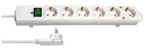 Prelungitor Brennenstuhl Comfort Line Plus 172778, 6 prize Schuko, 2m (Alb)