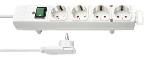 Prelungitor Brennenstuhl Comfort Line Plus, 4 prize, 2m, cu intrerupator (Alb)