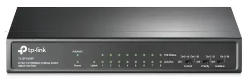 Switch TP-Link TL-SF1009P, 8 Porturi, PoE+
