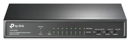 Switch TP-Link TL-SF1009P, 8 Porturi, PoE+