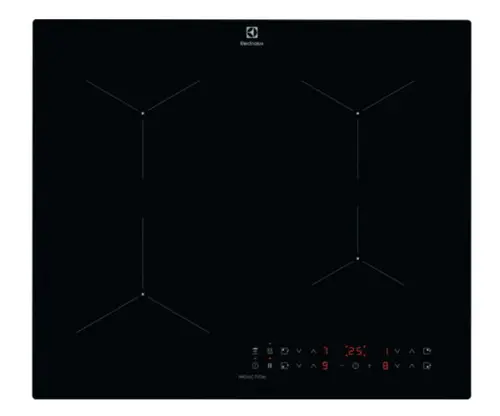Plita incorporabila Electrolux LIL61434C, Inductie, 4 Zone de gatit, Booster, Conectivitate hota, 60 cm (Negru)