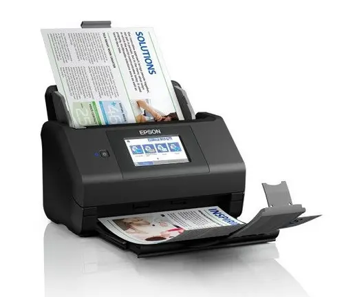 Scanner Epson WorkForce ES-580W, Color, Wireless (Negru)