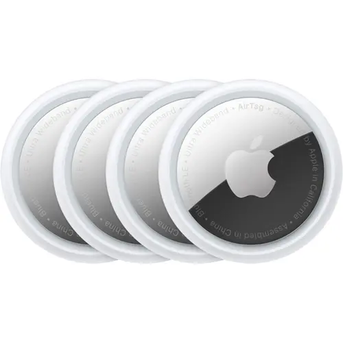 Dispozitiv De Localizare APPLE AirTag , Bluetooth, Waterproof IP67, Pack 4 (Argintiu)