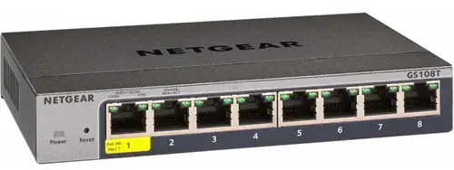 Switch NetGear GS108Tv3, 8 porturi, Gigabit, Smart Managed Pro, Cloud Management